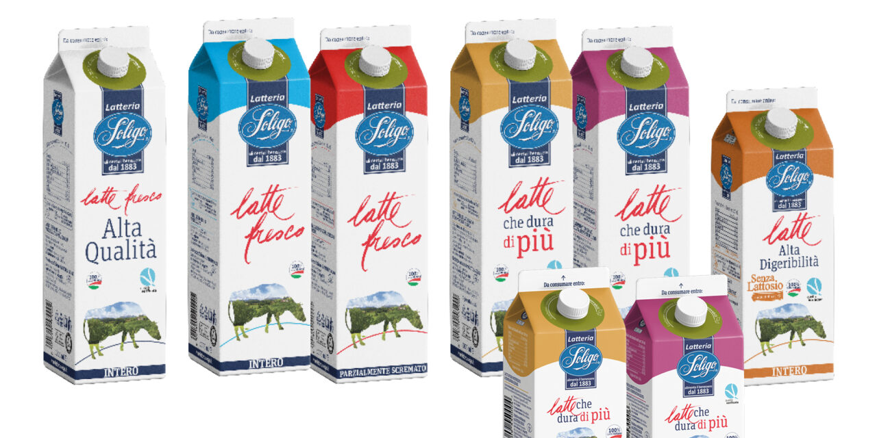 Rivoluzione nel packaging del latte Soligo: arrivano le confezioni da materie prime totalmente rinnovabili. Effetto serra ridotto del 31%
