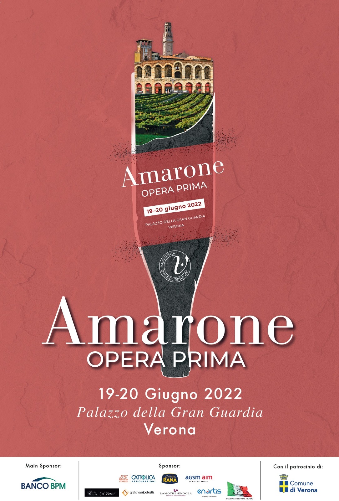 Amarone Opera Prima, dal 18 al 20 di giugno i riflettori del mondo sul grande rosso della Valpolicella